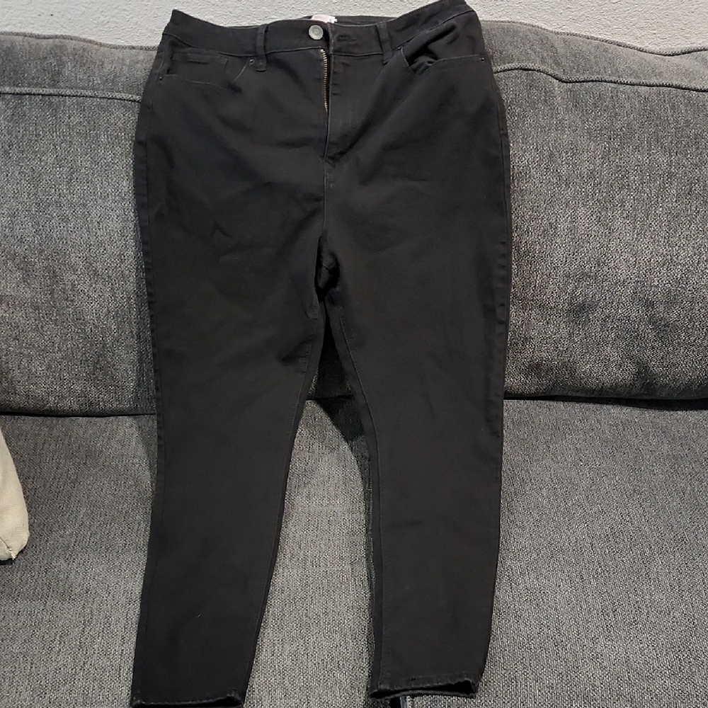NOBO High Rise Skinny Jeggings/Stretch Jeans - Black